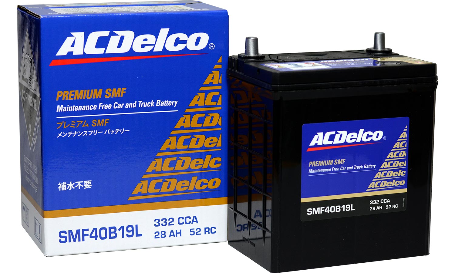 紺×赤 ACDelco AC Delco バッテリー マツダ ボンゴブローニィ 型式SKF6V H22.01〜H22.08対応 SMF95D31L  SMFシリーズ